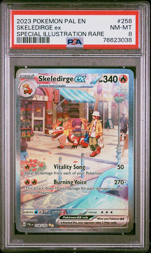 2023 Pokemon Pal En-paldea Evolved 258 Skeledirge Ex PSA
