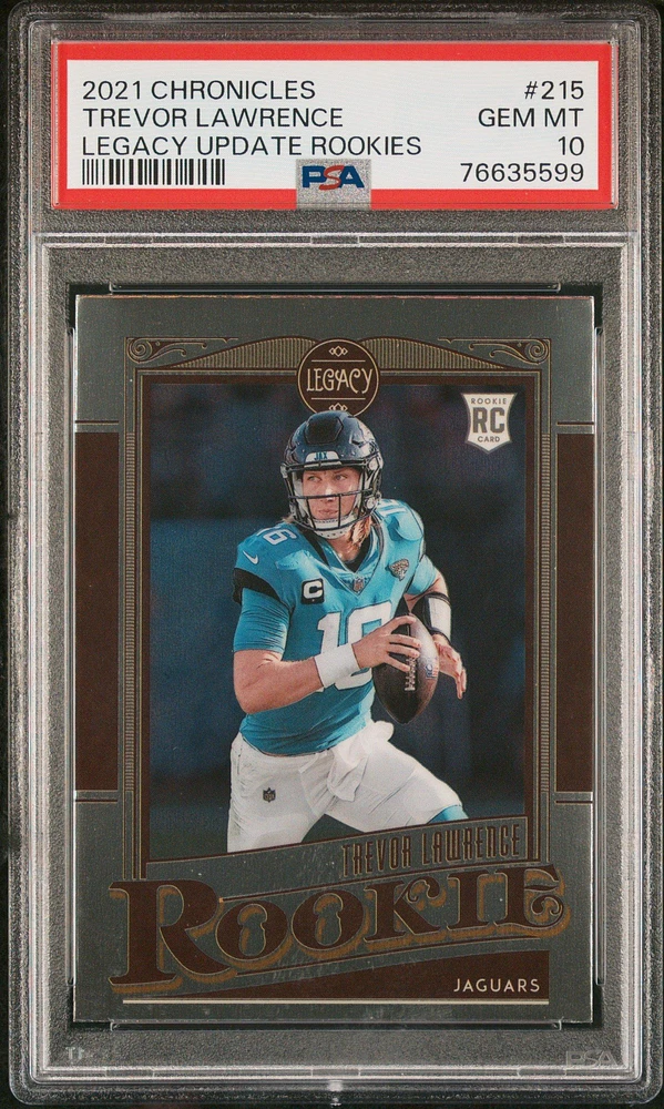 2021 Panini Chronicles Legacy Update Rookies 215 Trevor Lawrence PSA 10