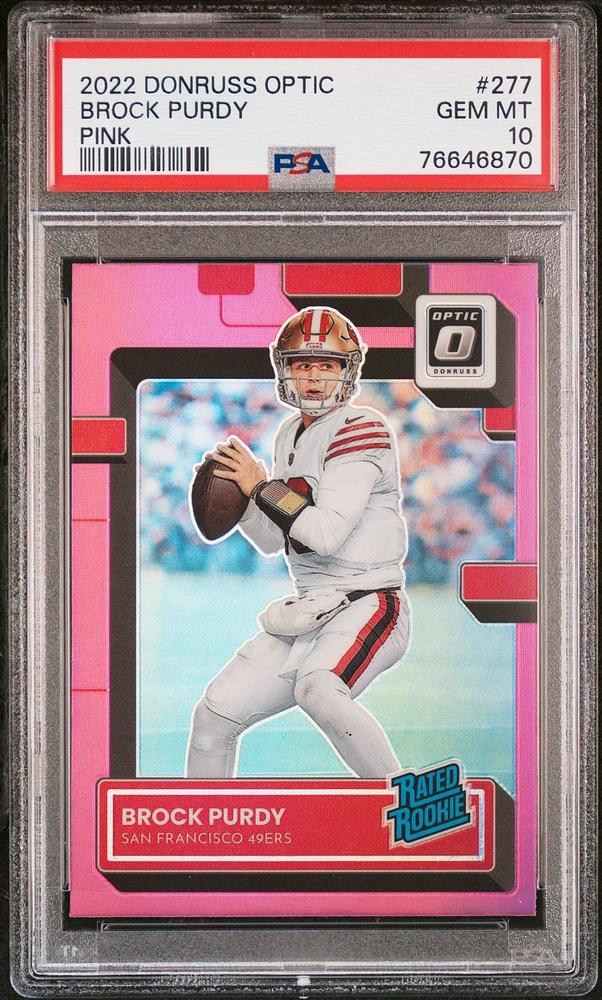 2022 Panini Donruss Optic 277 Brock Purdy PSA