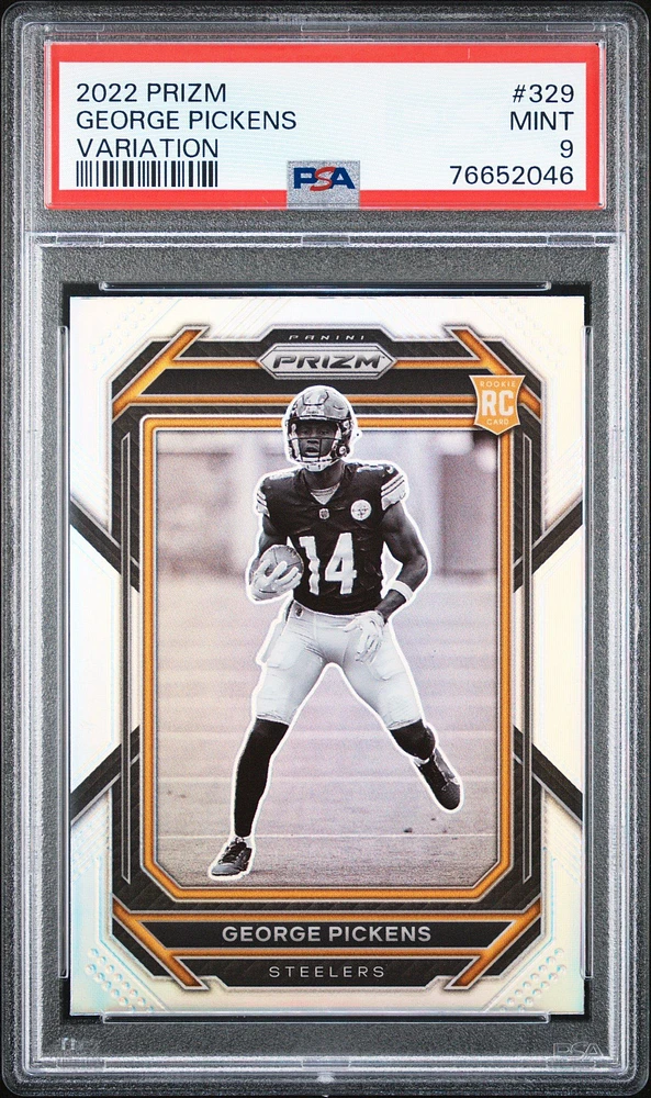 2022 Panini Prizm 329 George Pickens Variation PSA 9