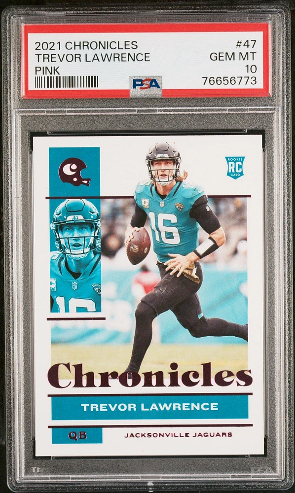 2021 Panini Chronicles 47 Trevor Lawrence PSA 10