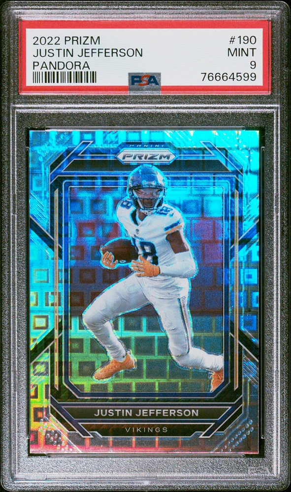 Panini Prizm Justin Jefferson Pandora PSA 9