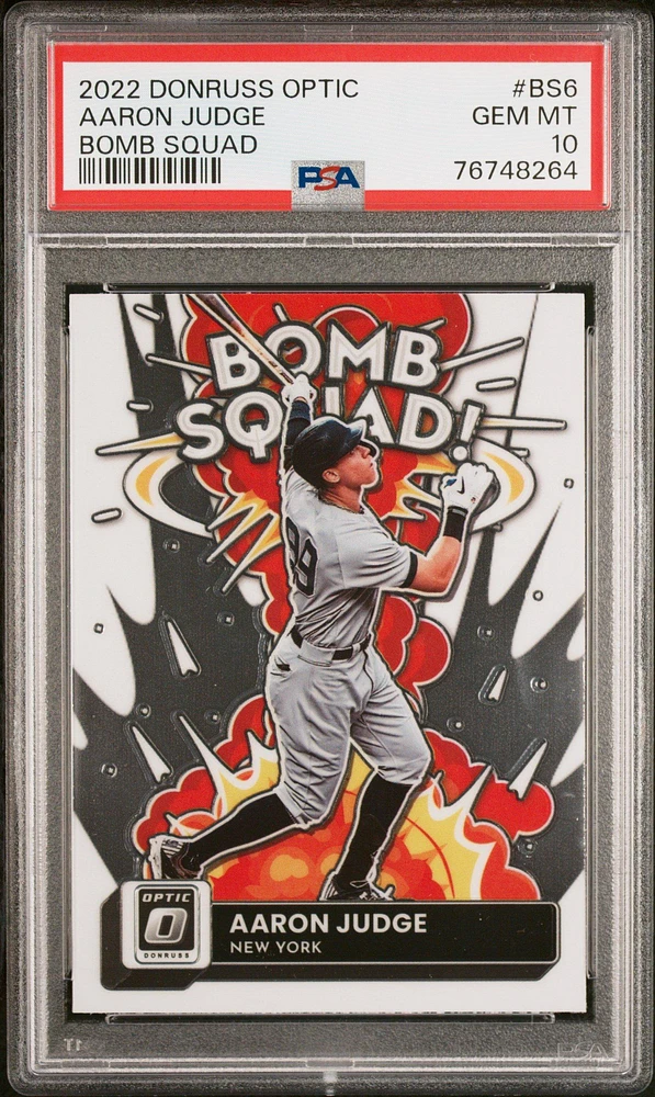 2022 Panini Donruss Optic Bomb Squad Bs6 Aaron Judge PSA 10