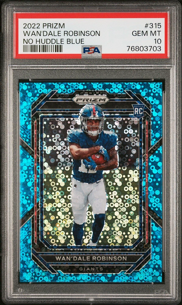 2022 Panini Prizm 315 Wan'dale Robinson No Huddle Blue PSA 10