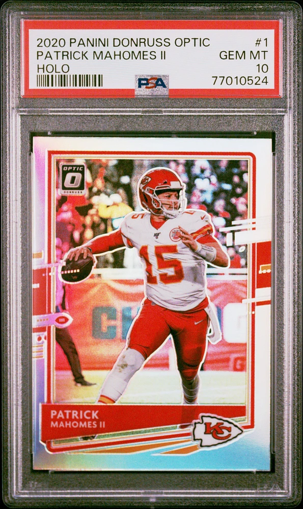 2020 Panini Donruss Optic 1 Patrick Mahomes Ii Holo PSA 10