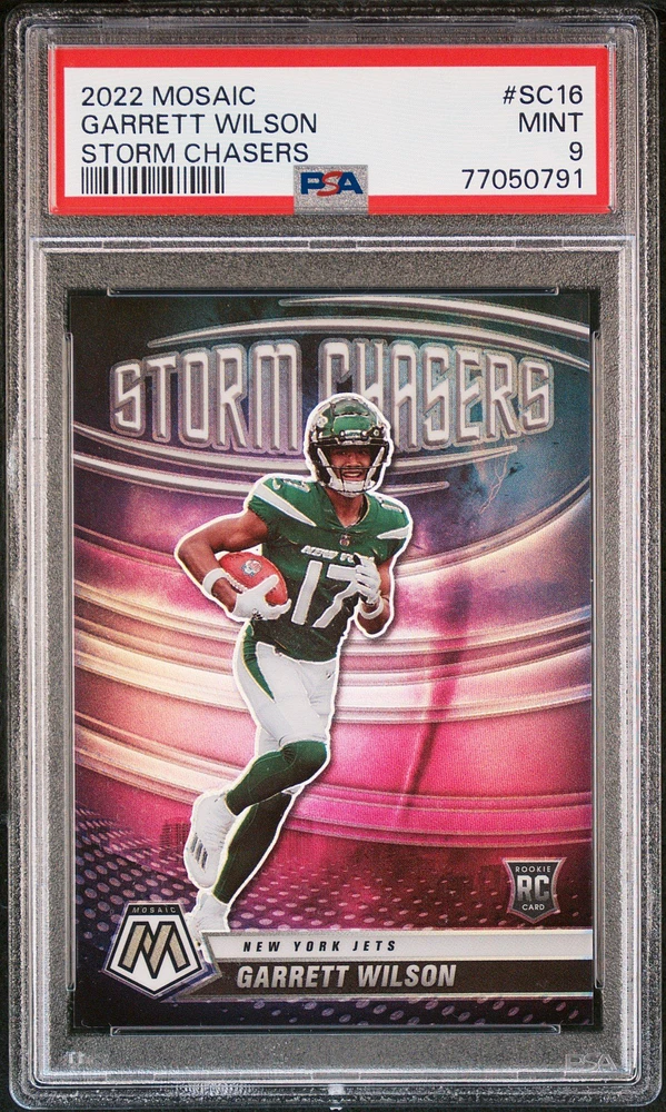 2022 Panini Mosaic Storm Chasers Sc16 Garrett Wilson PSA 9