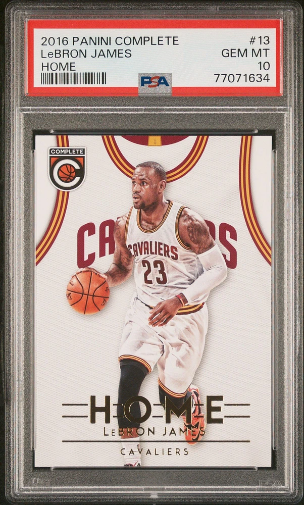 2016 Panini Complete Home 13 Lebron James PSA 10