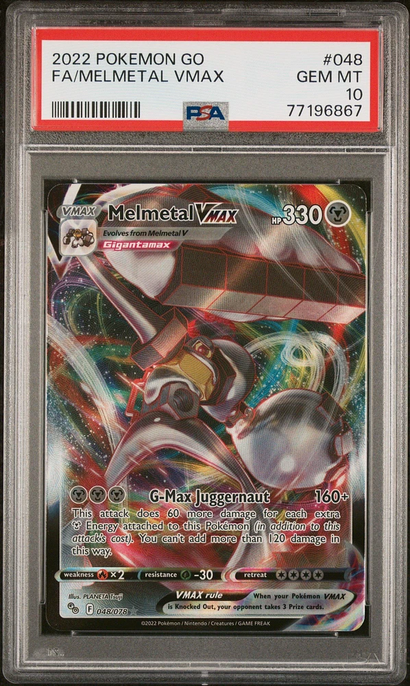 2022 Pokemon Go 048 Full Art/melmetal Vmax PSA 10