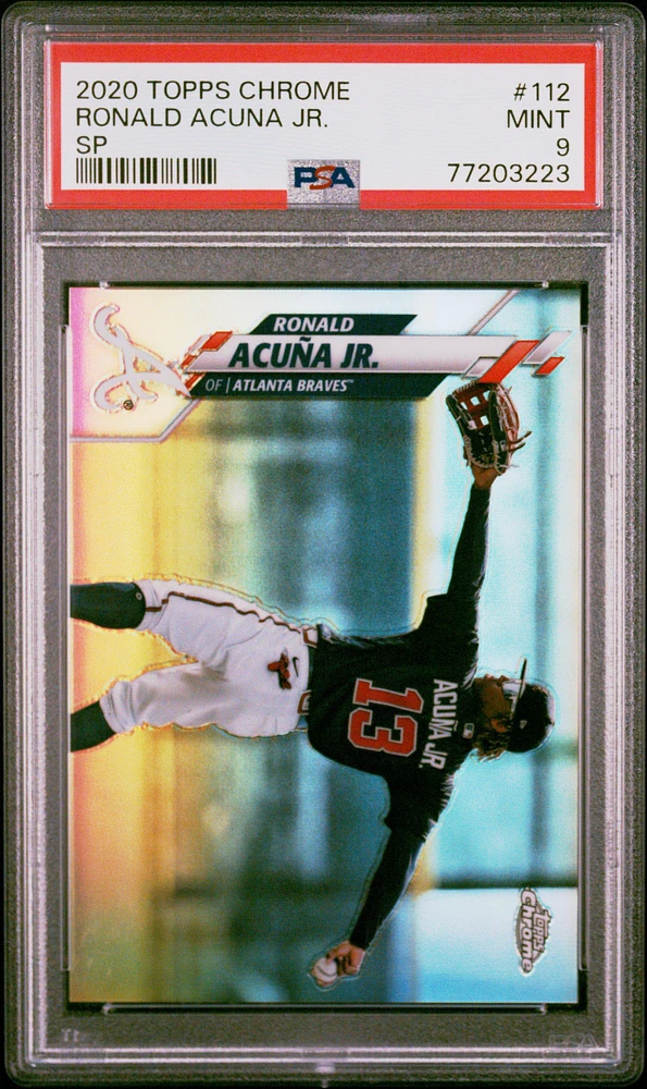 2020 Topps Chrome 112 Ronald Acuna Jr. PSA 9
