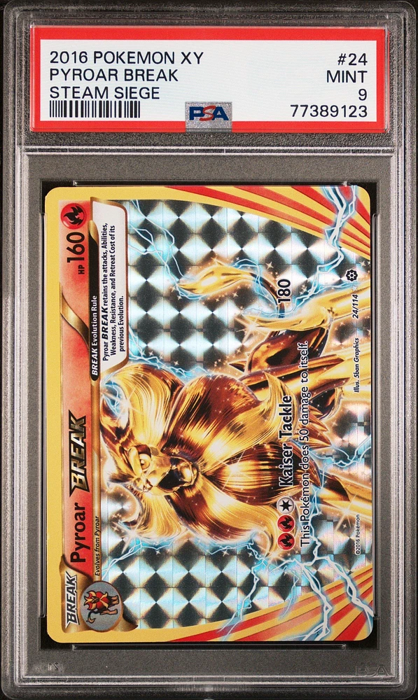 2016 Pokemon Xy Steam Siege 24 Pyroar Break PSA 9
