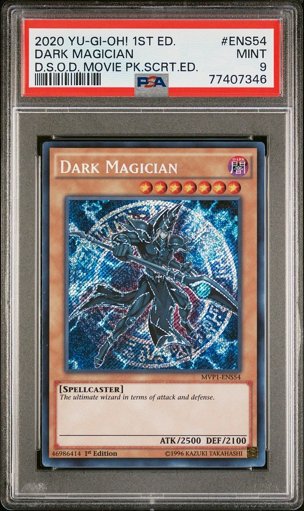 2020 Yu-gi-oh! The Dark Side Of Dimensions Movie Pack Secret Edition Ens54 Dark Magician 1st Edition PSA 9