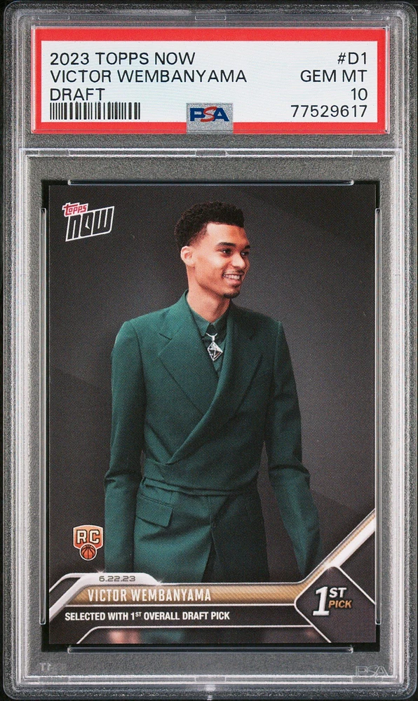 2023 Topps Now Draft D1 Victor Wembanyama PSA