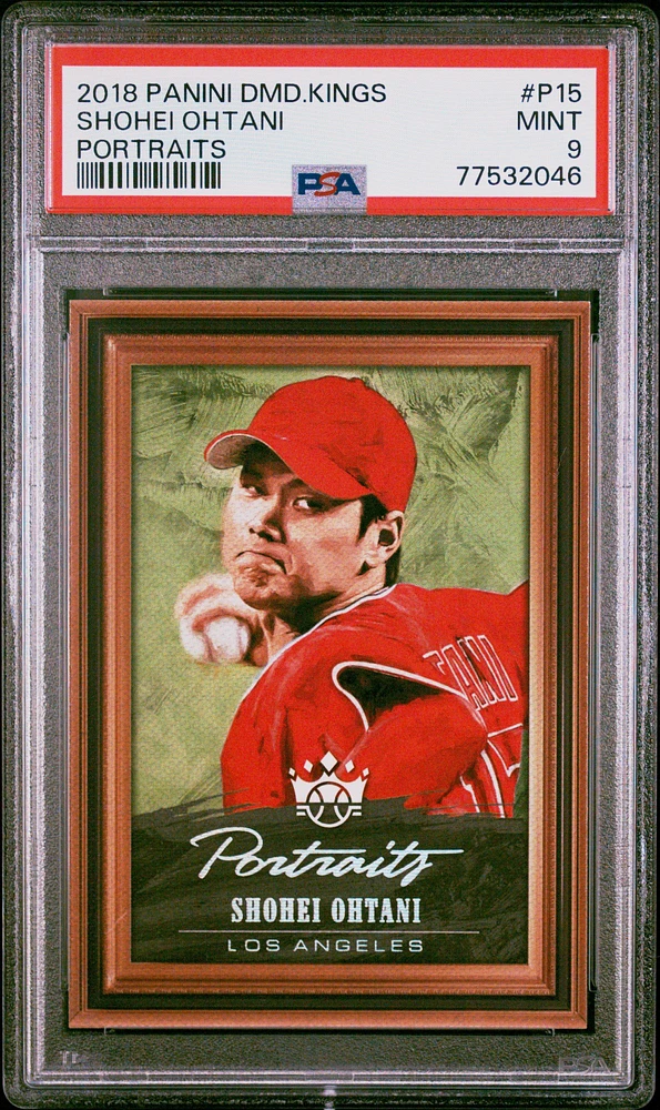 2018 Panini Diamond Kings Portraits P15 Shohei Ohtani PSA 9