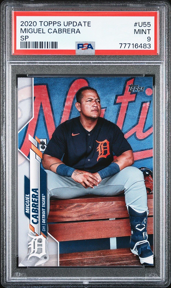 2020 Topps Update U55 Miguel Cabrera PSA 9