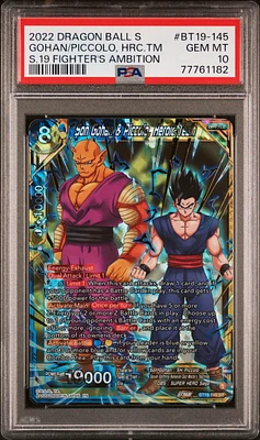2022 Dragon Ball Super Card Game Series 19 Fighter's Ambition Bt19-145 Gohan/piccolo, Heroic PSA 10
