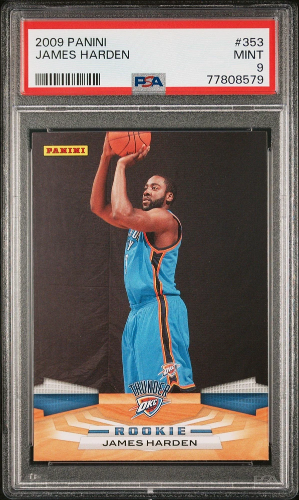 2009 Panini 353 James Harden PSA 9
