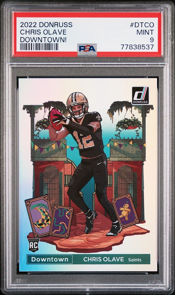 2022 Panini Donruss Downtown Dt-co Chris Olave PSA