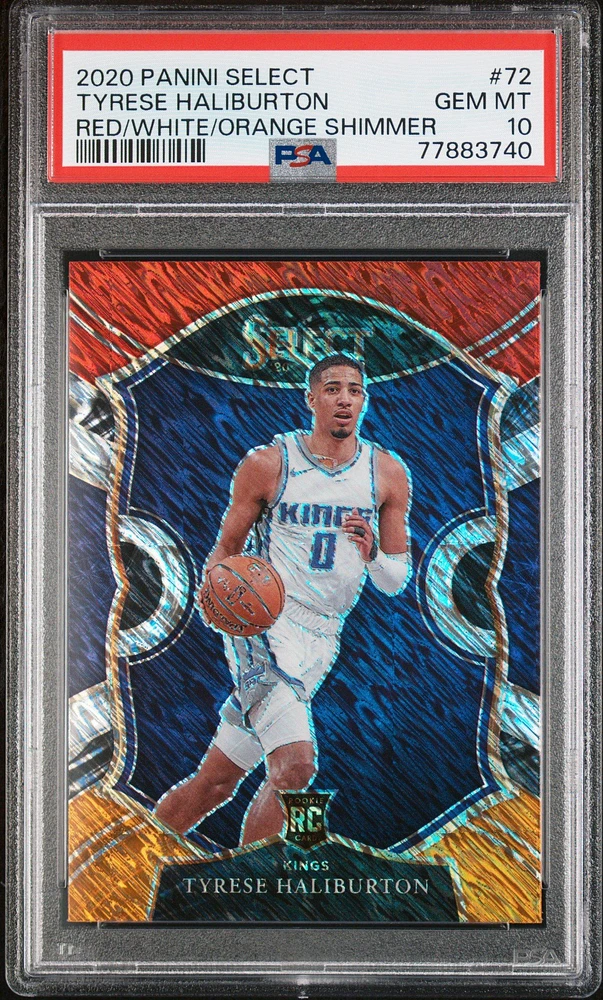2020 Panini Select 72 Tyrese Haliburton PSA 10