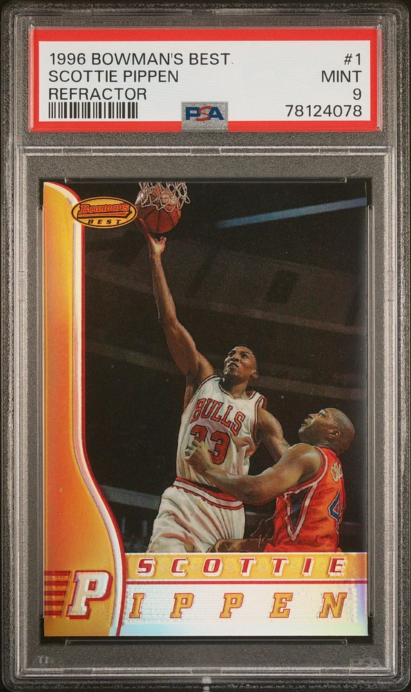 1996 Bowman's Best 1 Scottie Pippen Refractor PSA 9