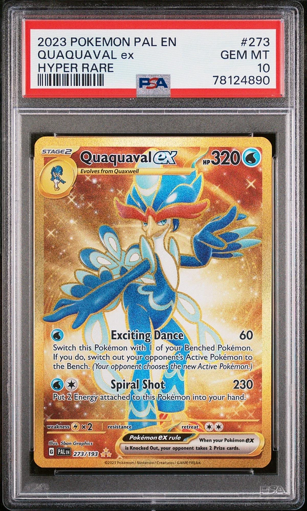 2023 Pokemon Pal En-paldea Evolved 273 Quaquaval Ex PSA 10