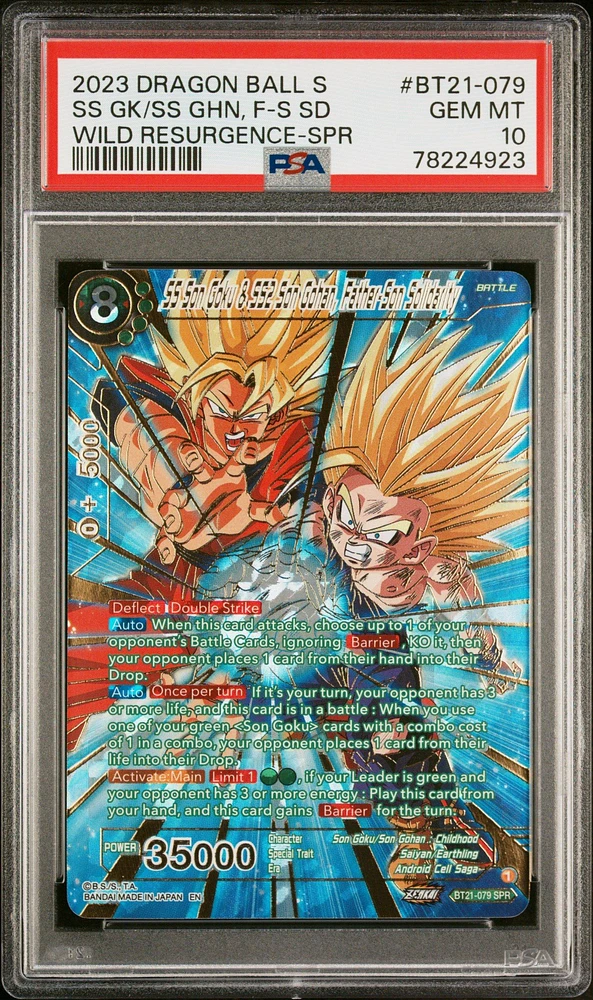 2023 Dragon Ball Super Card Game Series 21 Wild Resurgence Bt21-079 Ss Gk/ss Ghn, F PSA 10