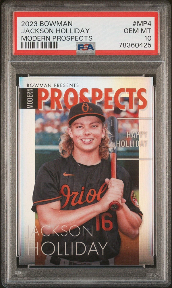 2023 Bowman Modern Prospects Mp4 Jackson Holliday PSA 10