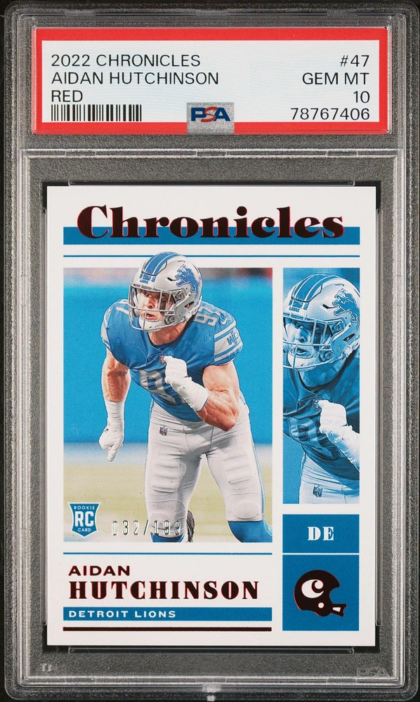 2022 Panini Chronicles 47 Aidan Hutchinson PSA 10