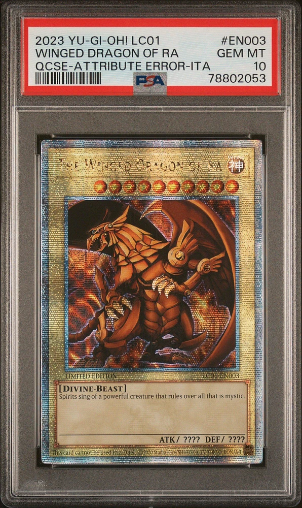 2023 Yu-gi-oh! Lc01-legendary Collection: 25th Anniversary Edition En003 Winged Dragon Of Ra PSA