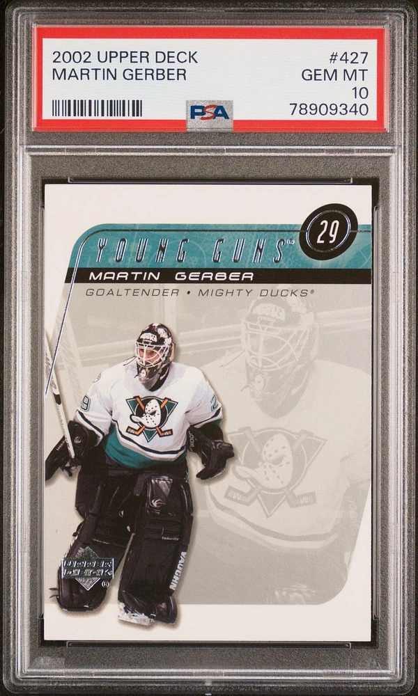 2002 Upper Deck 427 Martin Gerber PSA 10