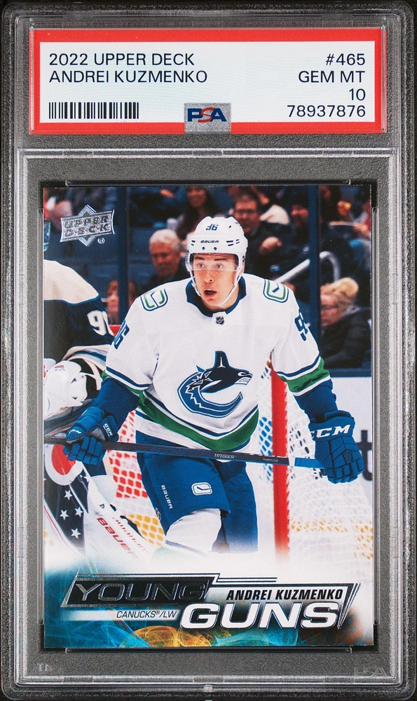 2022 Upper Deck 465 Andrei Kuzmenko PSA 10