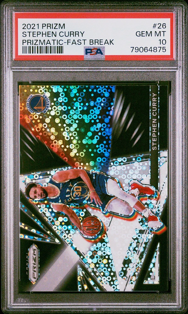 2021 Panini Prizm Prizmatic 26 Stephen Curry PSA 10