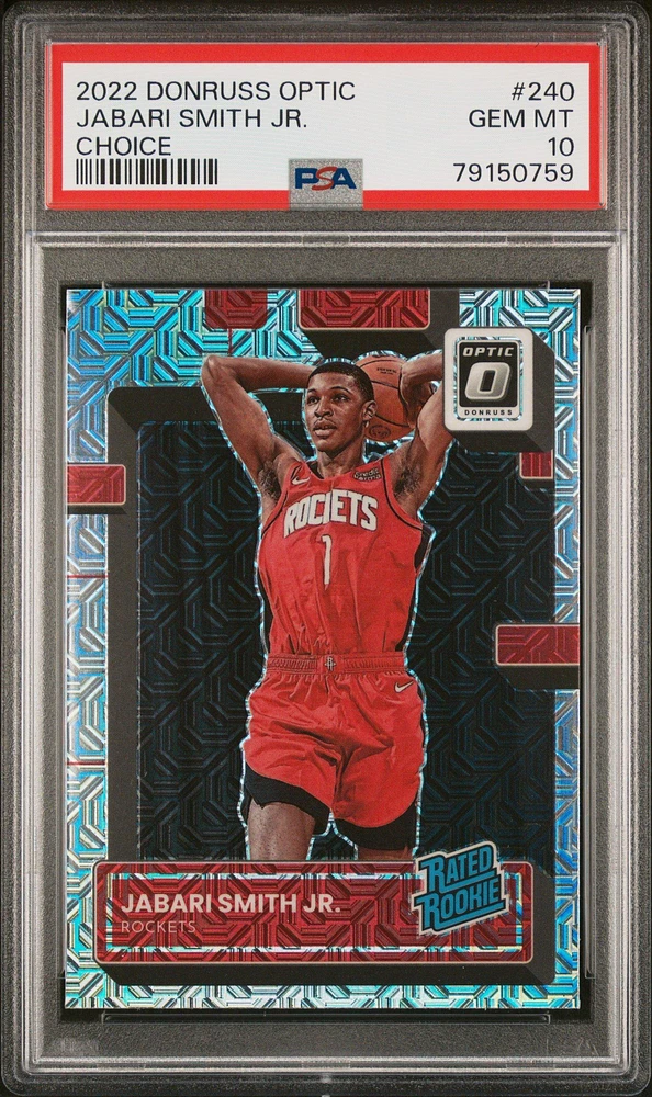 2022 Panini Donruss Optic 240 Jabari Smith Jr. Choice PSA 10