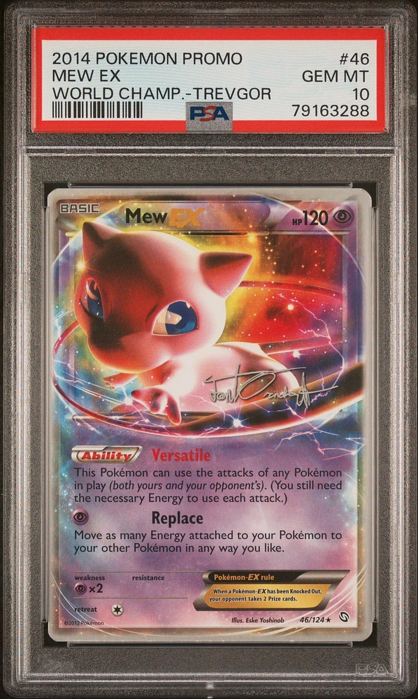 2014 Pokemon World Championships Promo 46 Mew Ex Trevgor PSA 10