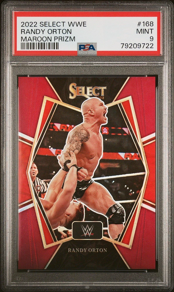 2022 Panini Select Wwe 168 Randy Orton Maroon Prizm PSA 9
