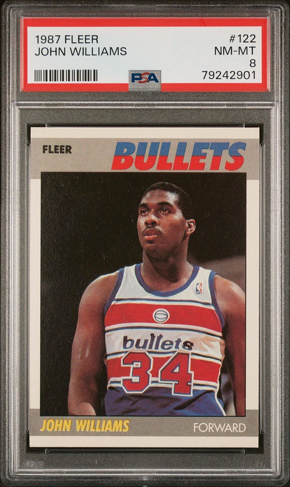 1987 Fleer 122 John Williams PSA 8