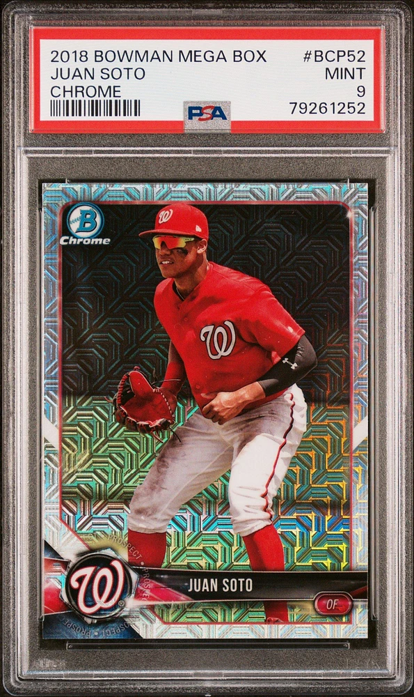 2018 Bowman Mega Box Chrome Bcp52 Juan Soto PSA 9
