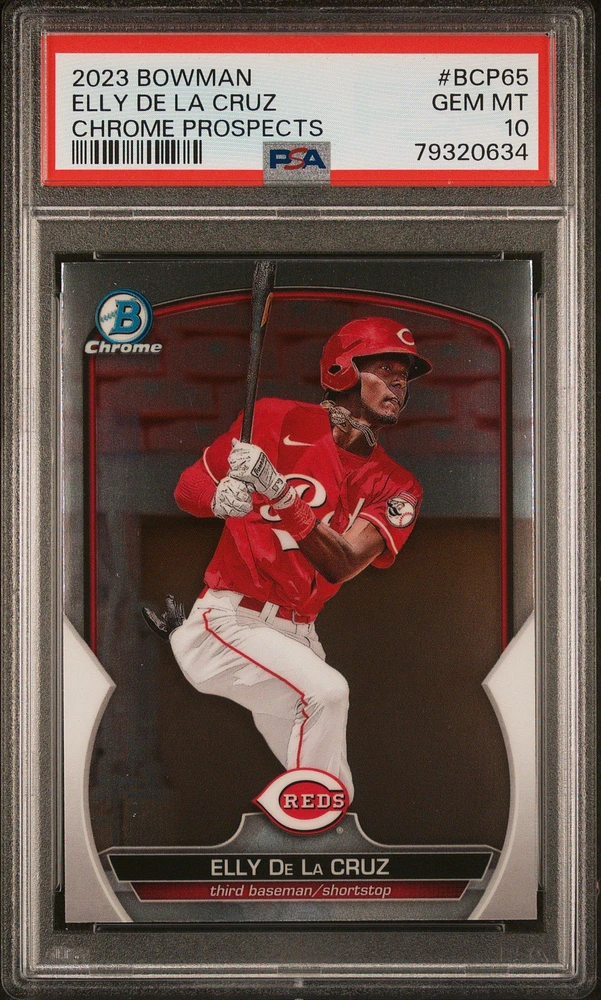 2023 Bowman Chrome Prospects Bcp65 Elly De La Cruz PSA