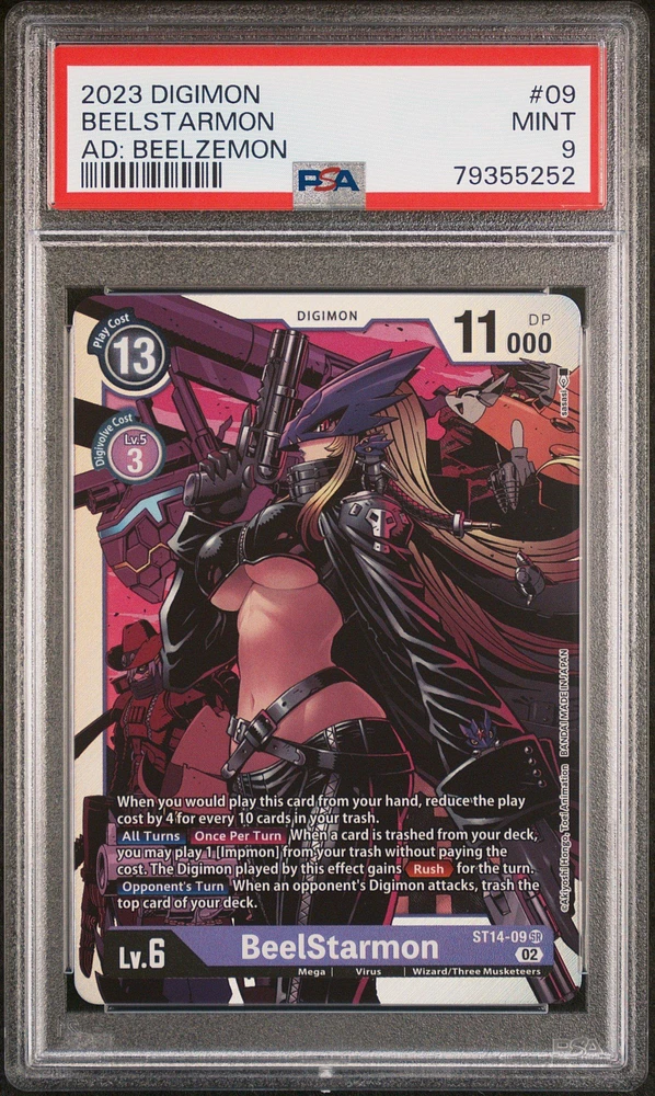 2023 Digimon Advance Deck: Beelzemon 09 Beelstarmon PSA 9