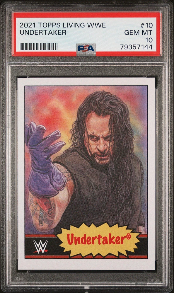 2021 Topps Living Wwe 10 Undertaker PSA 10