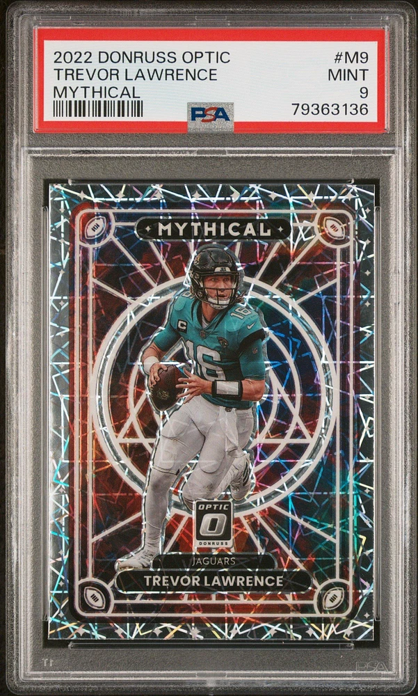2022 Panini Donruss Optic Mythical M9 Trevor Lawrence PSA 9