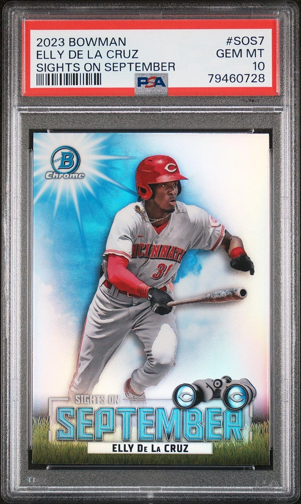 2023 Bowman Sights On September Sos7 Elly De La Cruz PSA 10