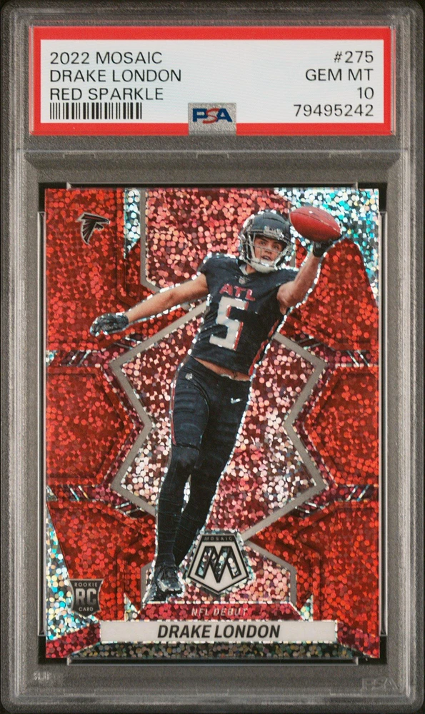 2022 Panini Mosaic 275 Drake London PSA 10
