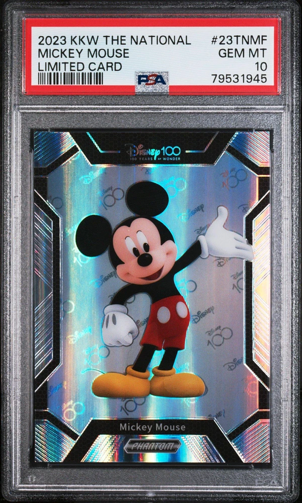 2023 Kakawow Phantom Disney100 The National Limited Card 23tnmf Mickey Mouse PSA 10