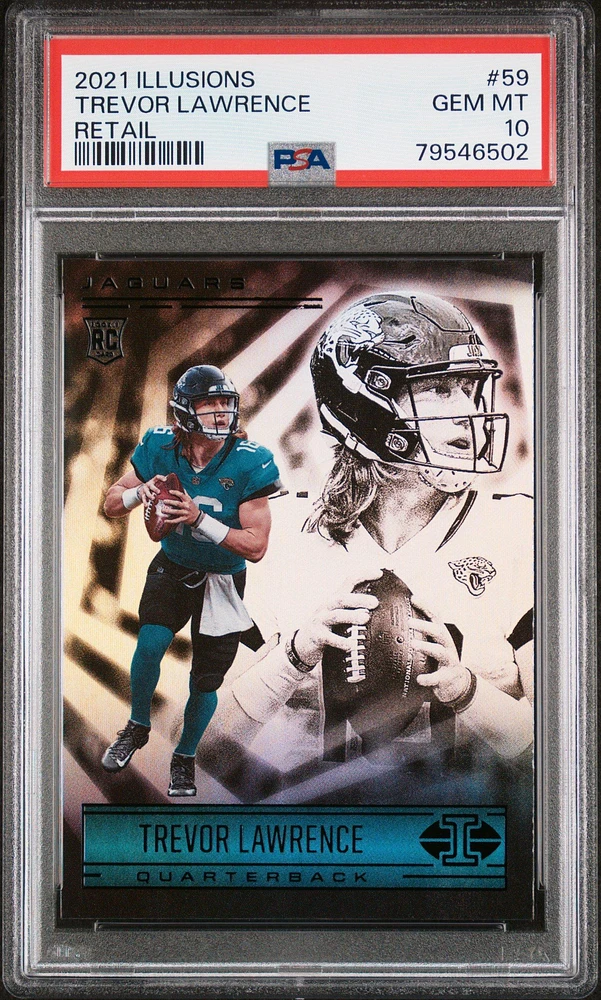 2021 Panini Illusions 59 Trevor Lawrence Retail PSA 10