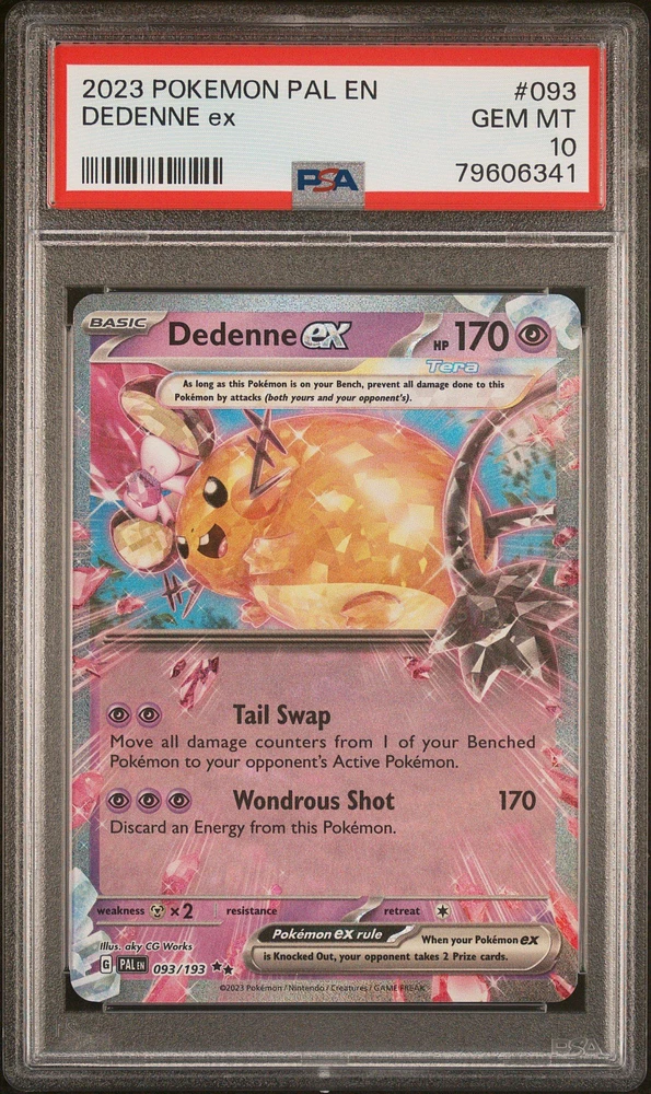 2023 Pokemon Pal En-paldea Evolved 093 Dedenne Ex PSA