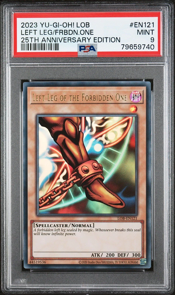 2023 Yu-gi-oh! Legend Of Blue Eyes White Dragon 25th Anniversary Edition En121 Left Leg/frbdn.one PSA 9