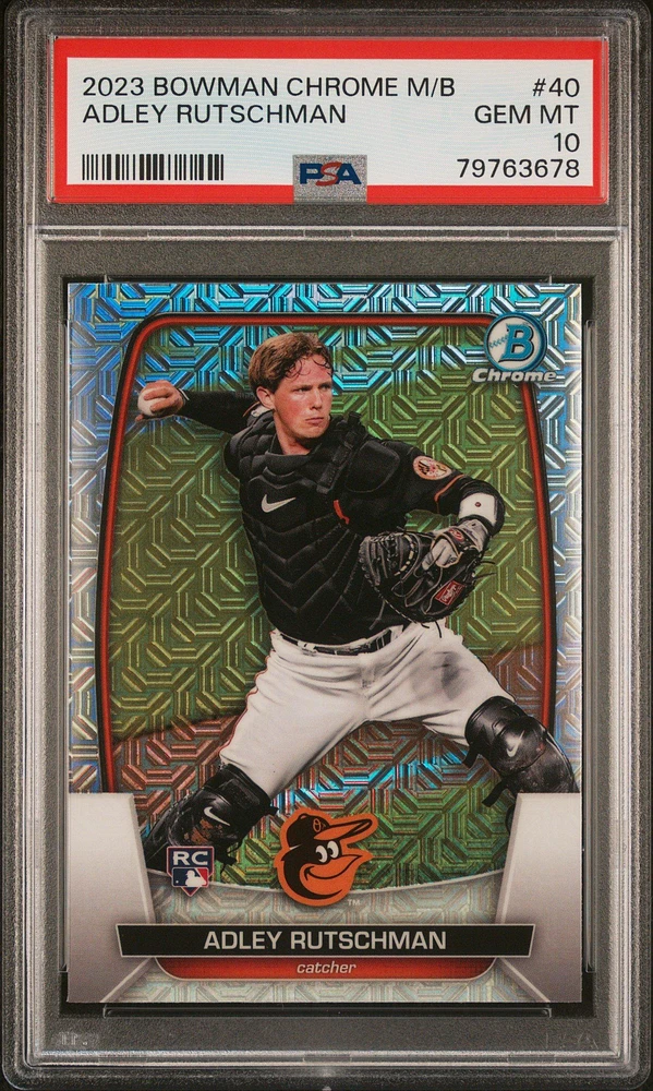 2023 Bowman Mega Box Chrome 40 Adley Rutschman PSA 10