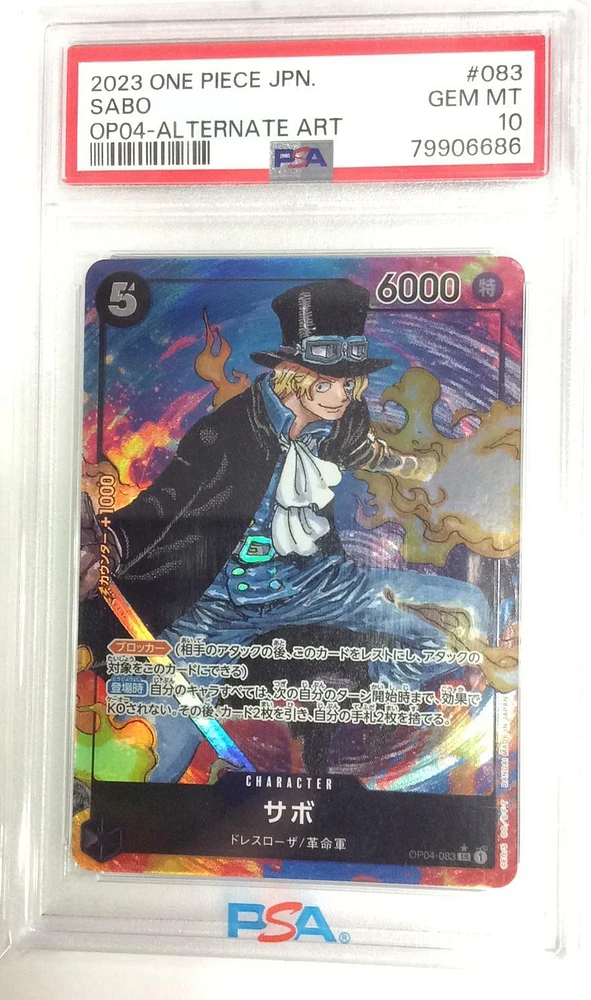 2023 One Piece Japanese Kingdoms Of Intrigue 083 Sabo Alternate Art PSA 10