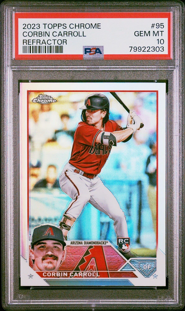 2023 Topps Chrome 95 Corbin Carroll PSA