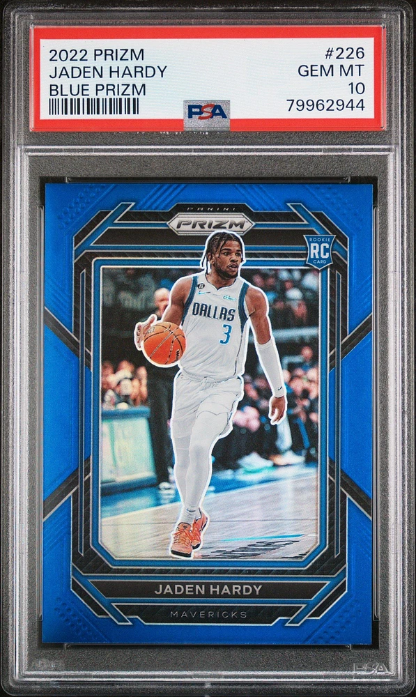 2022 Panini Prizm 226 Jaden Hardy Blue Prizm PSA 10